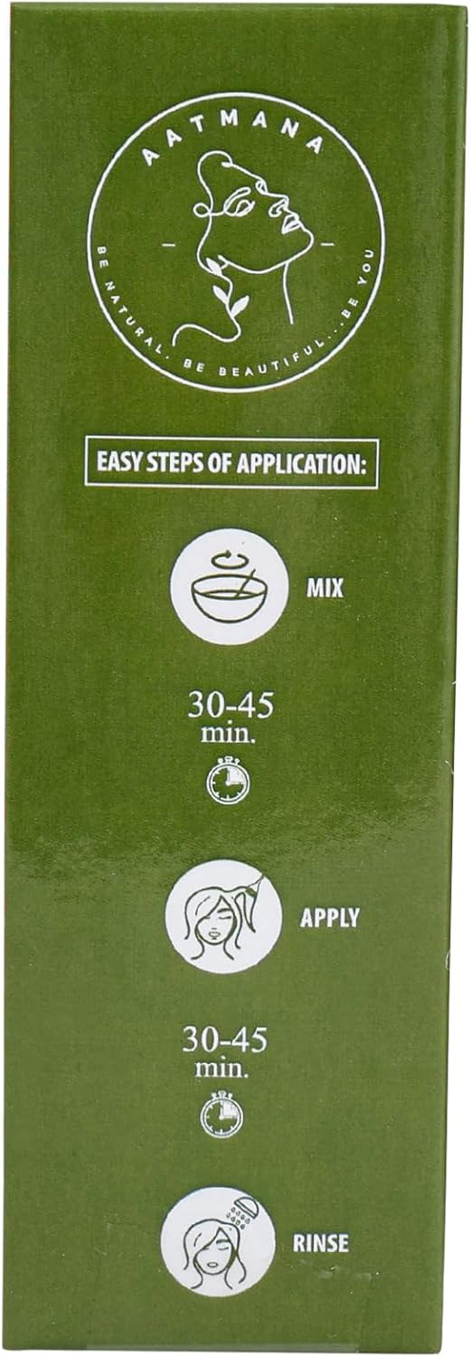 AATMANA Natural Henna Powder | Lawsonia Inermis | Men and Women Natural Hair Color - 100 Grams- 100 Grams