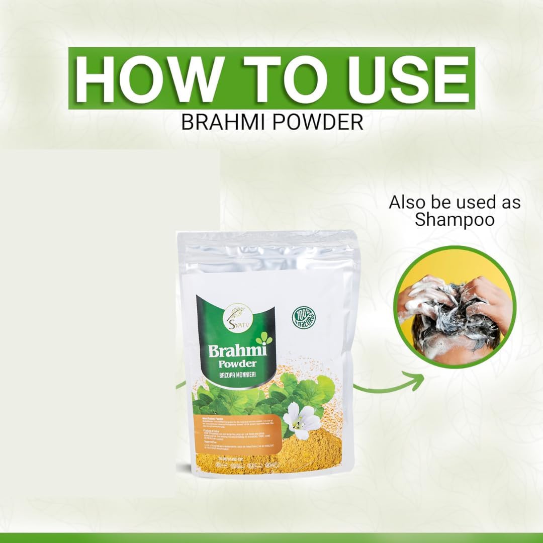 SVATV Brahmi Powder | Bacopa Powder | 227gm
