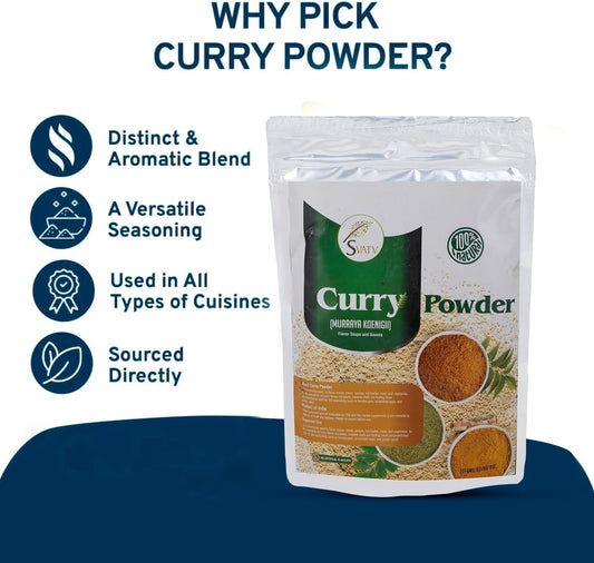 SVATV Curry Powder | Murraya Koenigii | South Indian Curry Patta | 227gm (8_oZ)