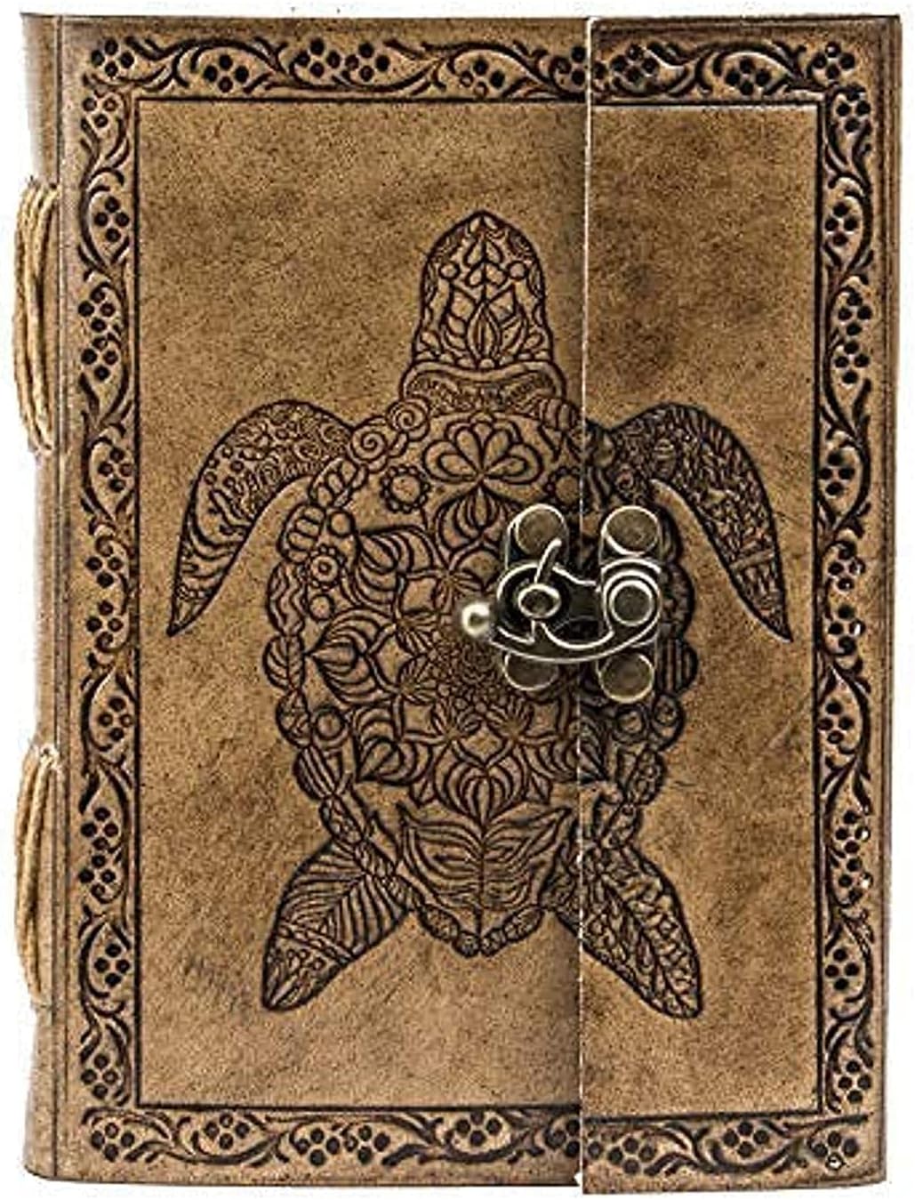 OVERDOSE TORTOISE LEATHER JOURNAL NOTEBOOK 5/7