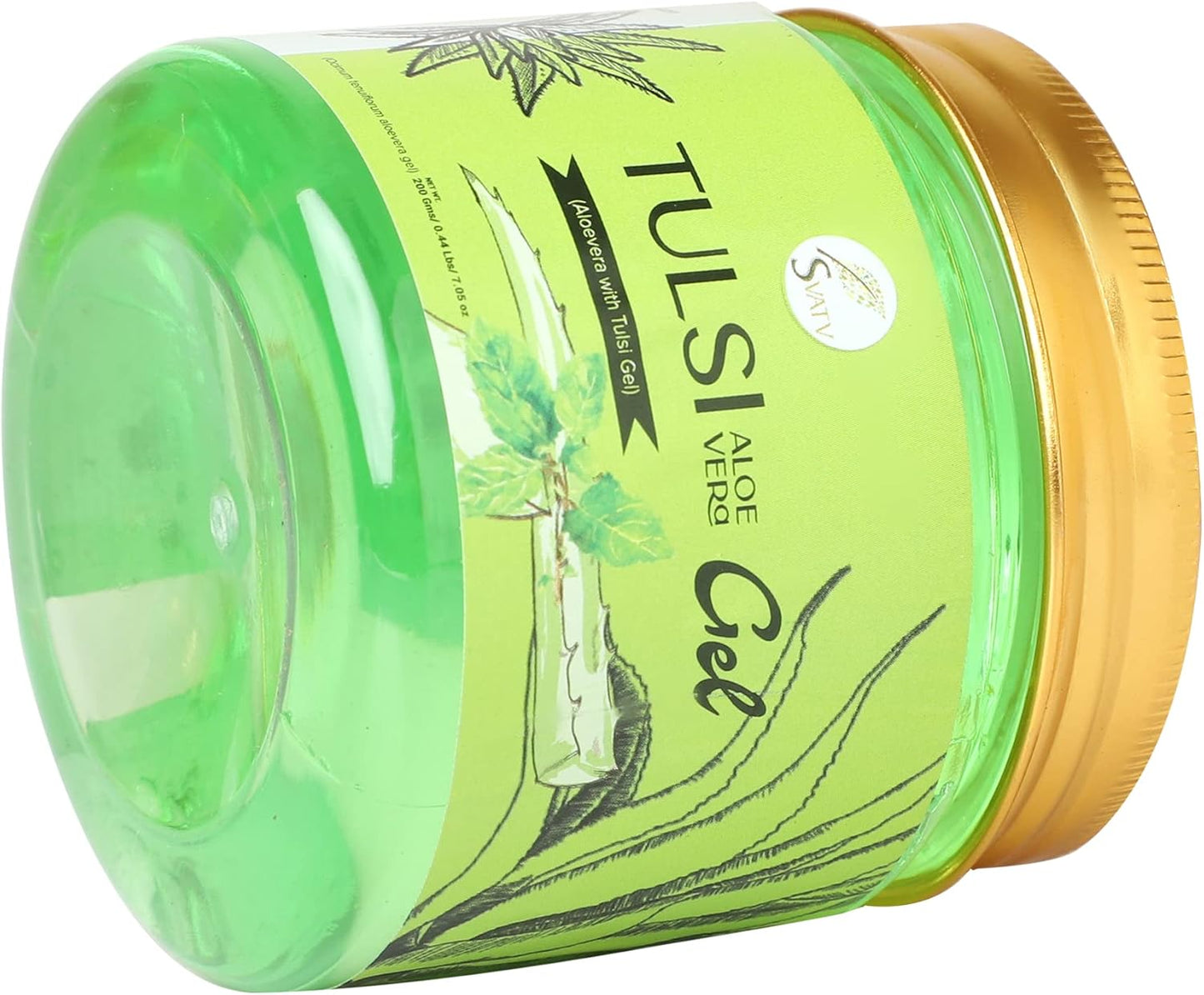 SVATV Tulsi (Holy Basil) Aloe Vera Gel For Skin 200gm