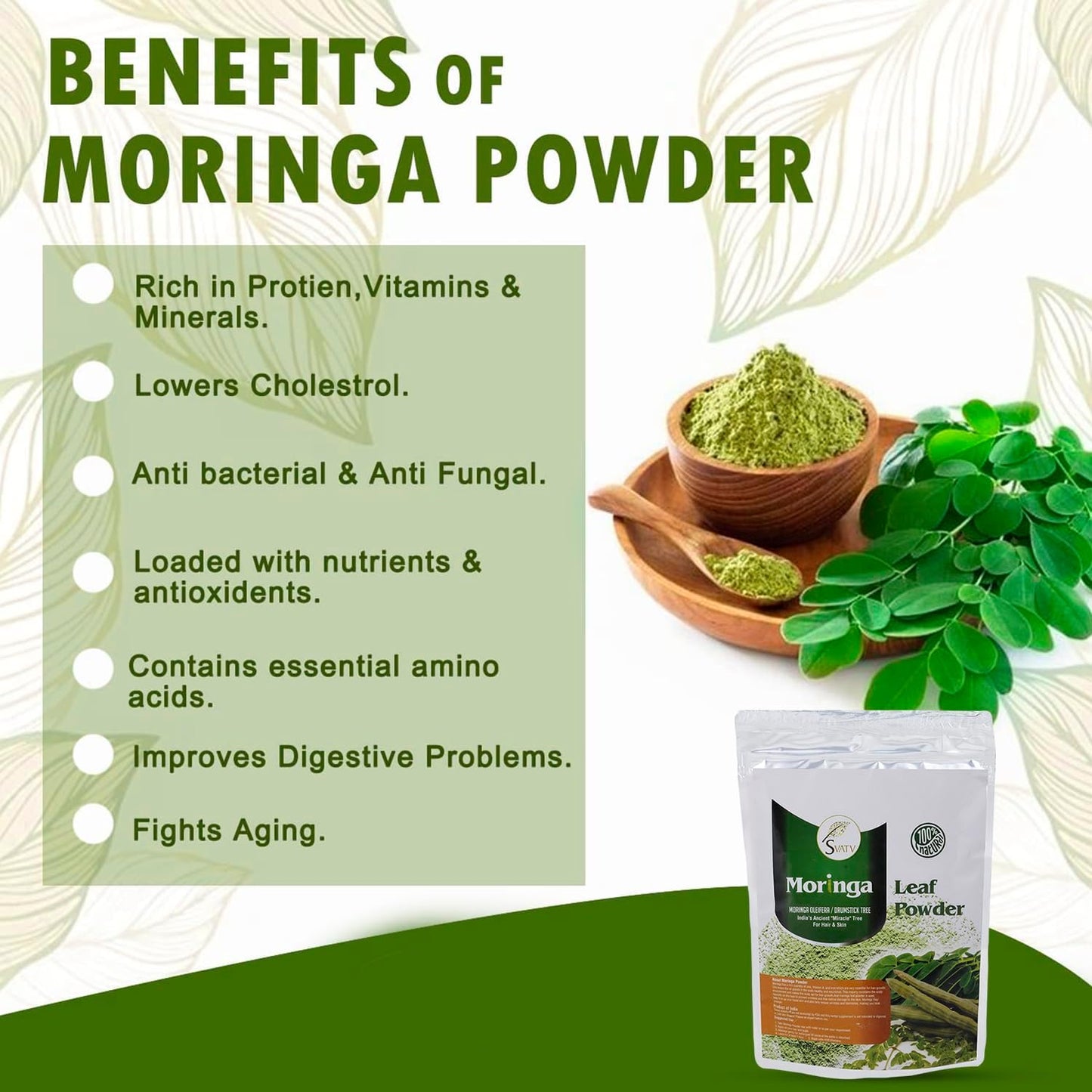 Svatv Moringa Powder 227gm