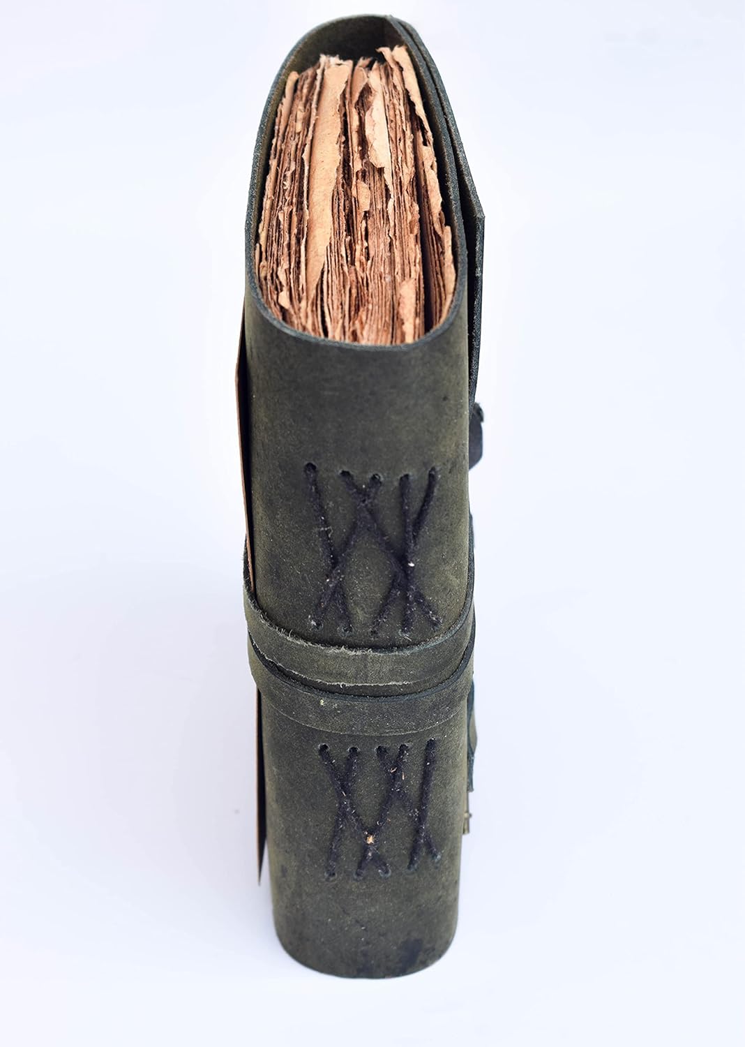 OVERDOSE Deckle Green with Key Leather Journals 5/7