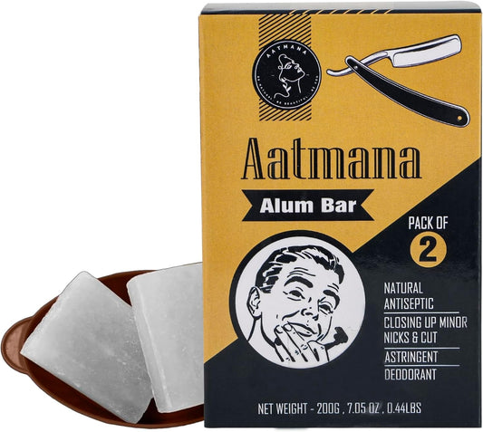 AATMANA Alum Bar Pack Of 2 100gm For Skin