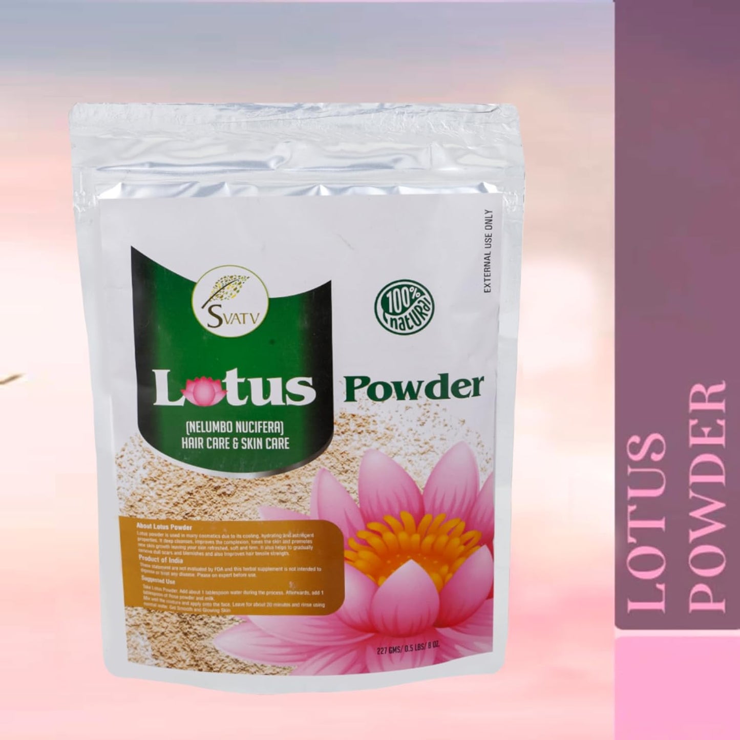 Svatv Lotus Powder 227gm For Skin