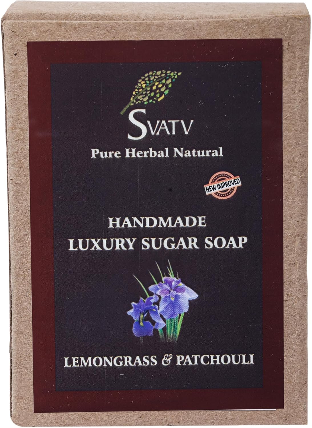 SVATV Handmade savon with natural, soothing herbs of Lemongrass & Patchouli 125gm