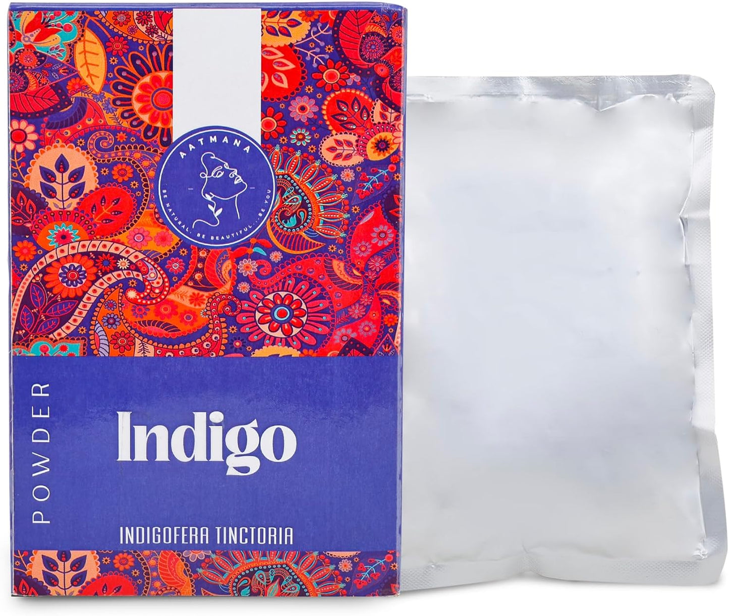 AATMANA Indigo Powder | Indigofera Tinctoria | For Black & Natural Hair | 100gm
