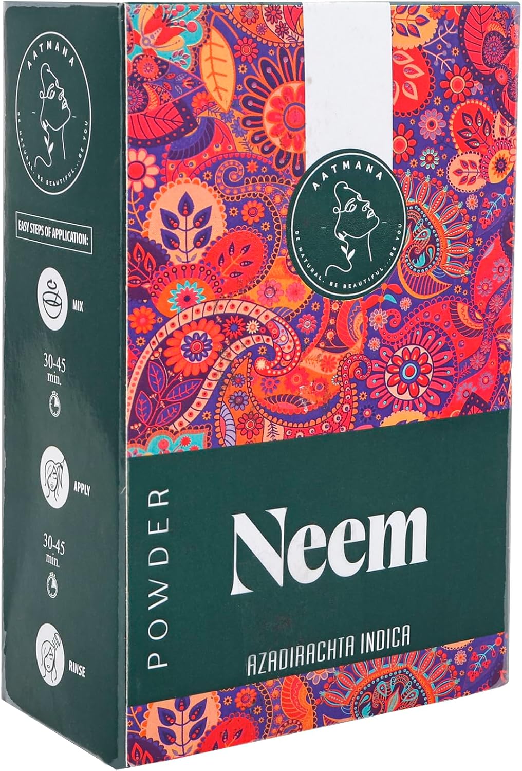 AATMANA Neem Powder | Neem Leaf Powder | For All Hair & Skin Types | 100gm