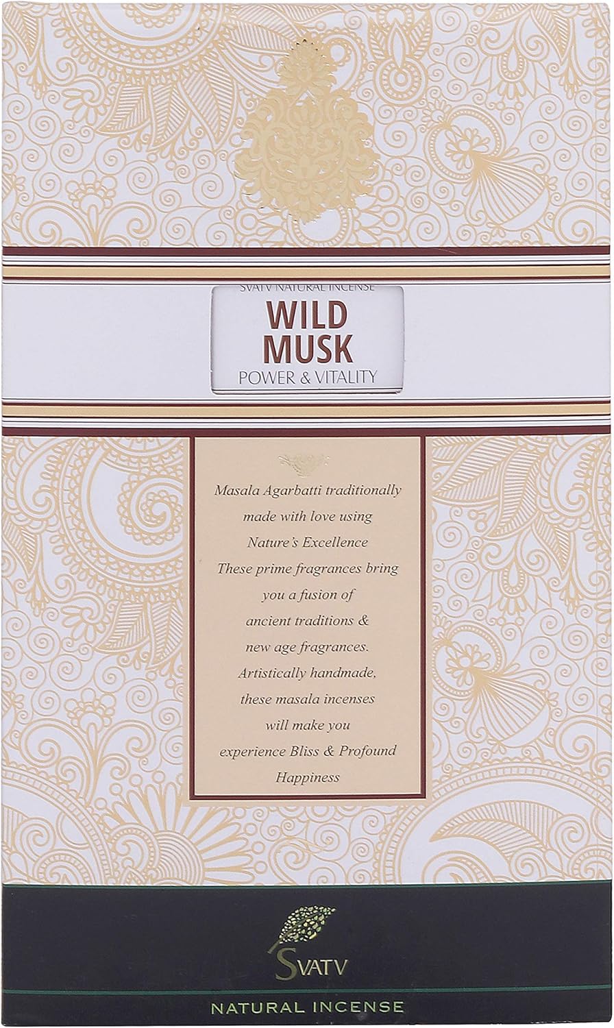 SVATV INCENSE STICK WILD MUSK 15GM (PACK OF 2)