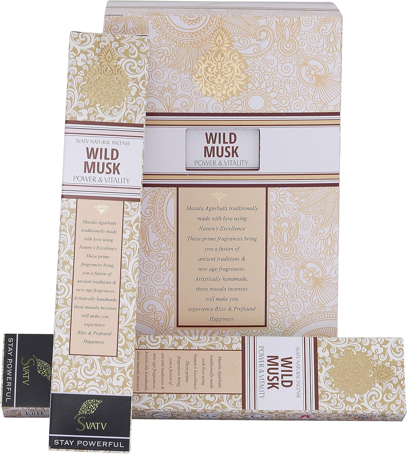 SVATV INCENSE STICK WILD MUSK 15GM (PACK OF 2)