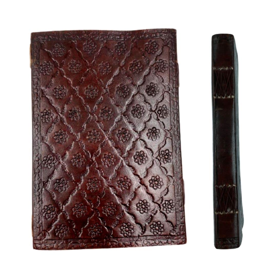 Overdose Seven Stone Hamsa Embossed Leather Diary 7*10