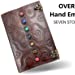 Overdose Seven Stone Hamsa Embossed Leather Diary 7*10