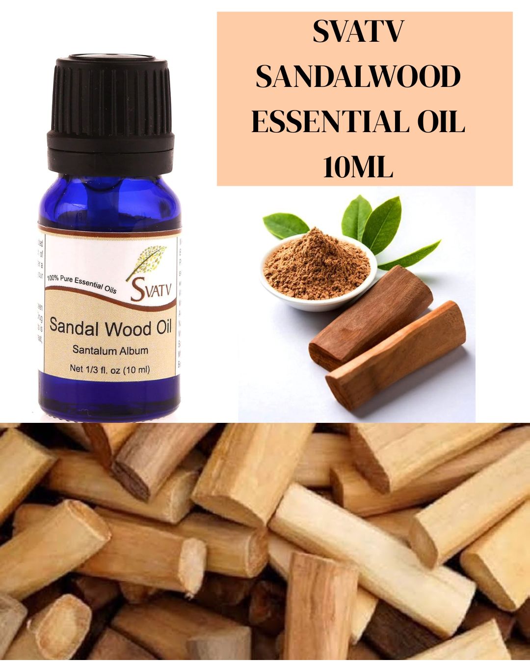 SVATV Sandalwood Essential Oil 10ml – Svatv Herbal