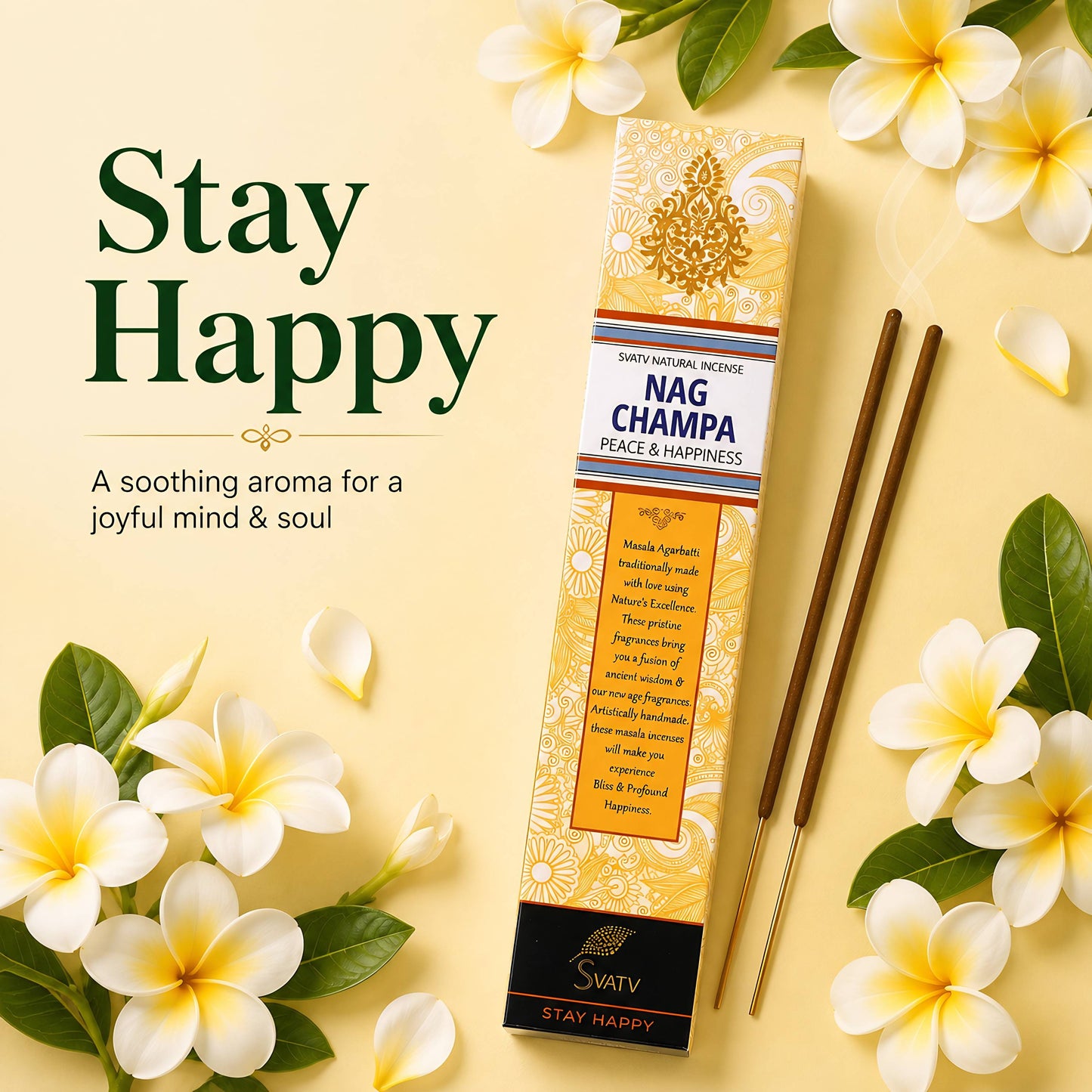 SVATV INCENSE STICK NAG CHAMPA 15GM (PACK OF 2)