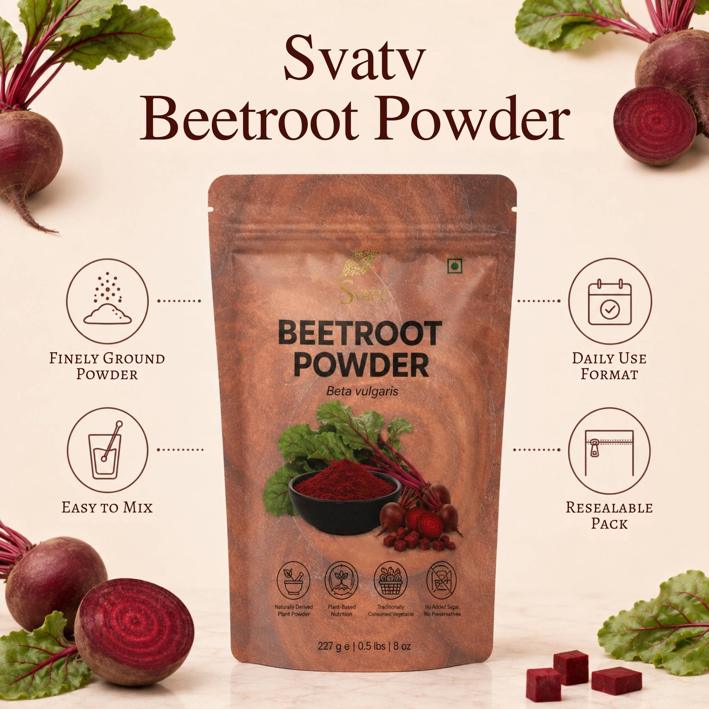 Svatv Beetroot Powder - 227GM