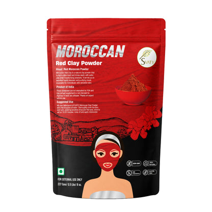 SVATV Red Moroccon Clay Powder - 227GM