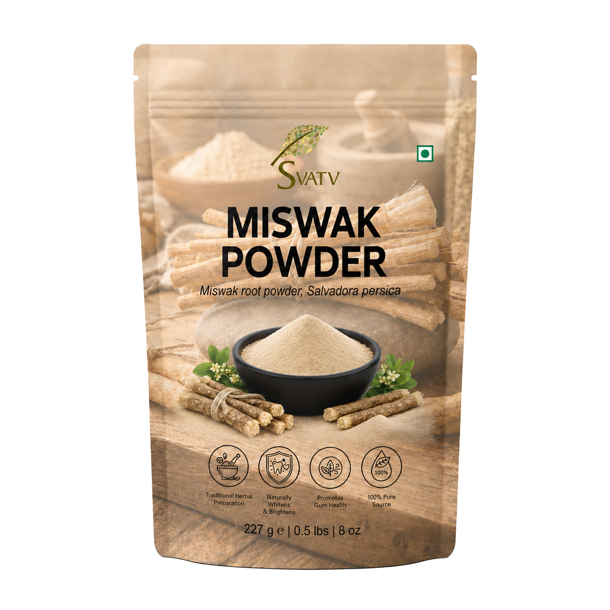 SVATV Miswak Powder 227 Gram (8 Oz)