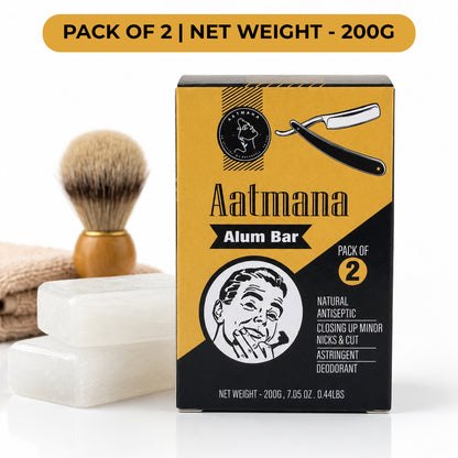 AATMANA Alum Bar Pack Of 2 100gm For Skin