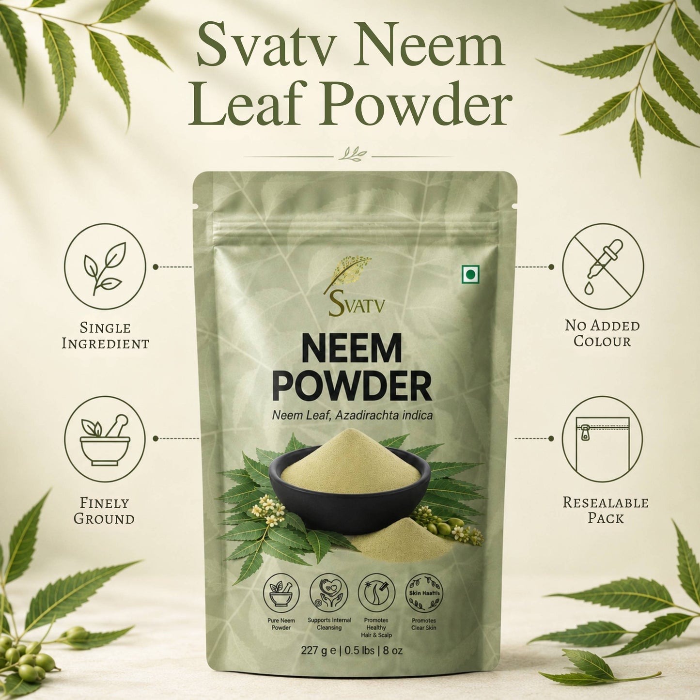 Svatv Neem Powder - 227GM