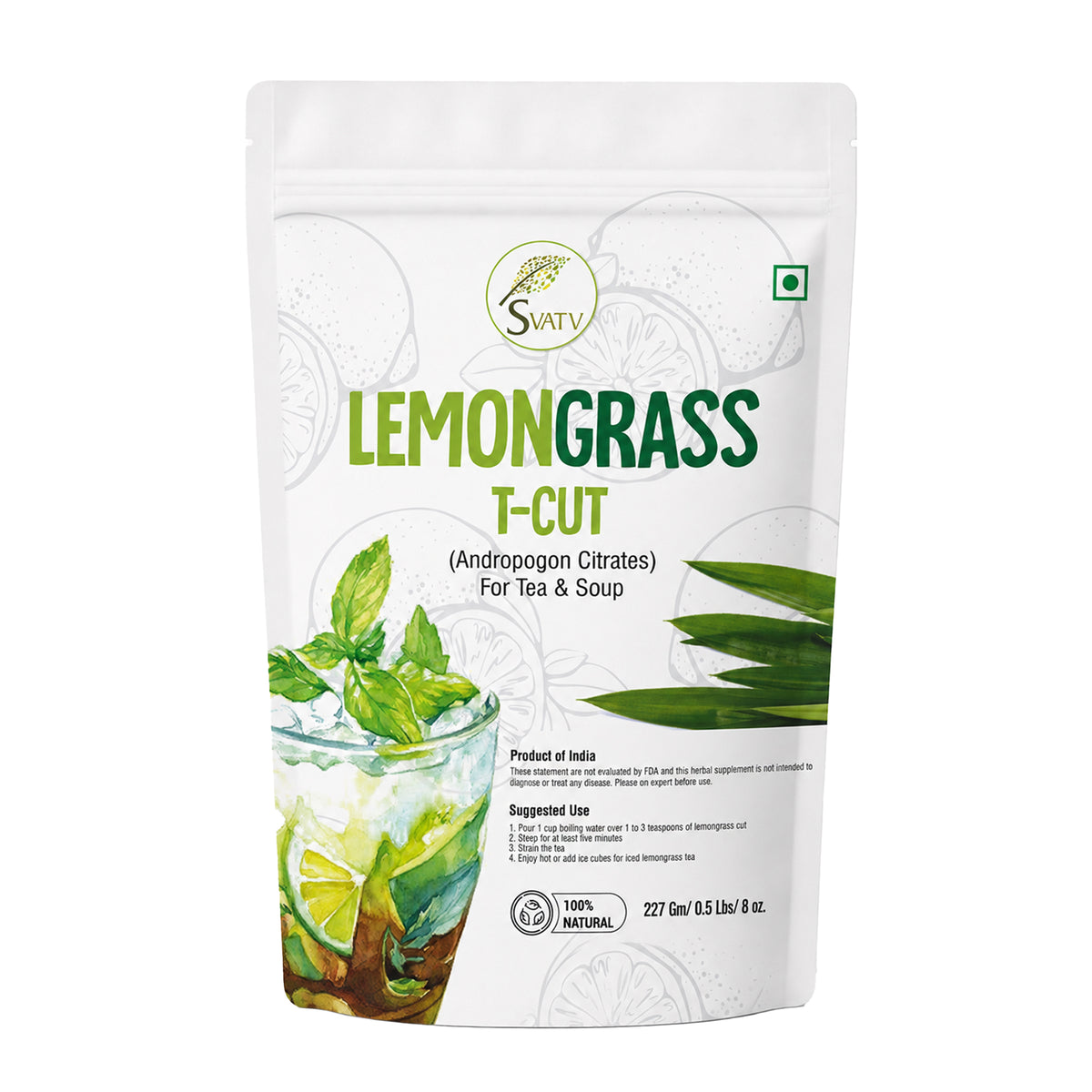 SVATV Lemongrass Leaves T-CUT - 227GM