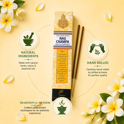 SVATV INCENSE STICK NAG CHAMPA 15GM (PACK OF 6)