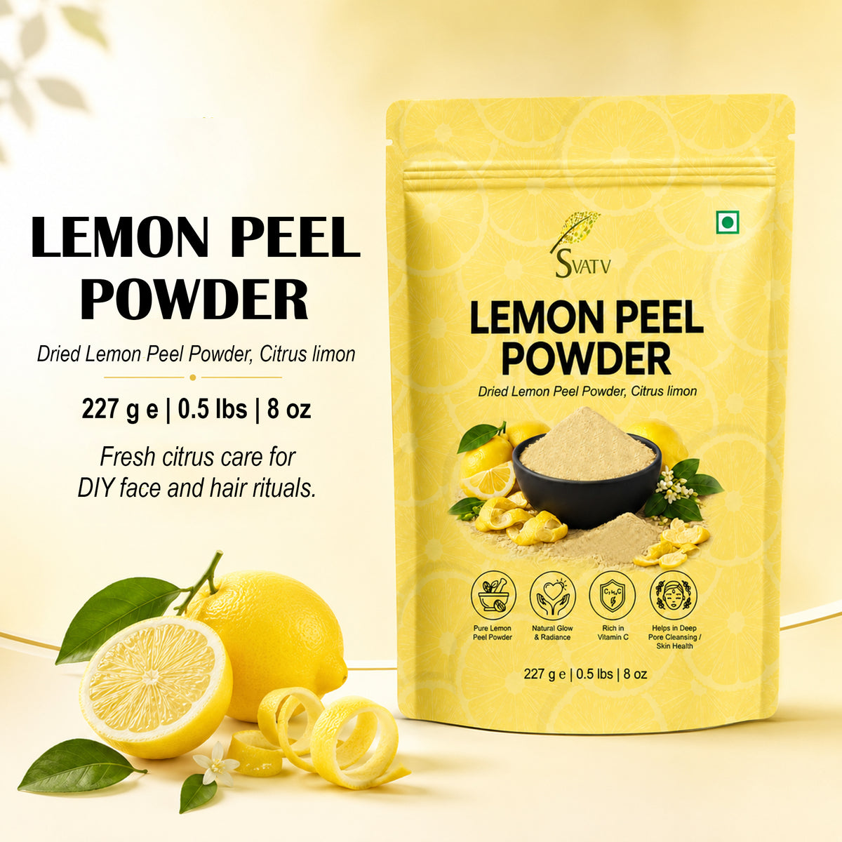 SVATV Lemon Peel Powder - 227g