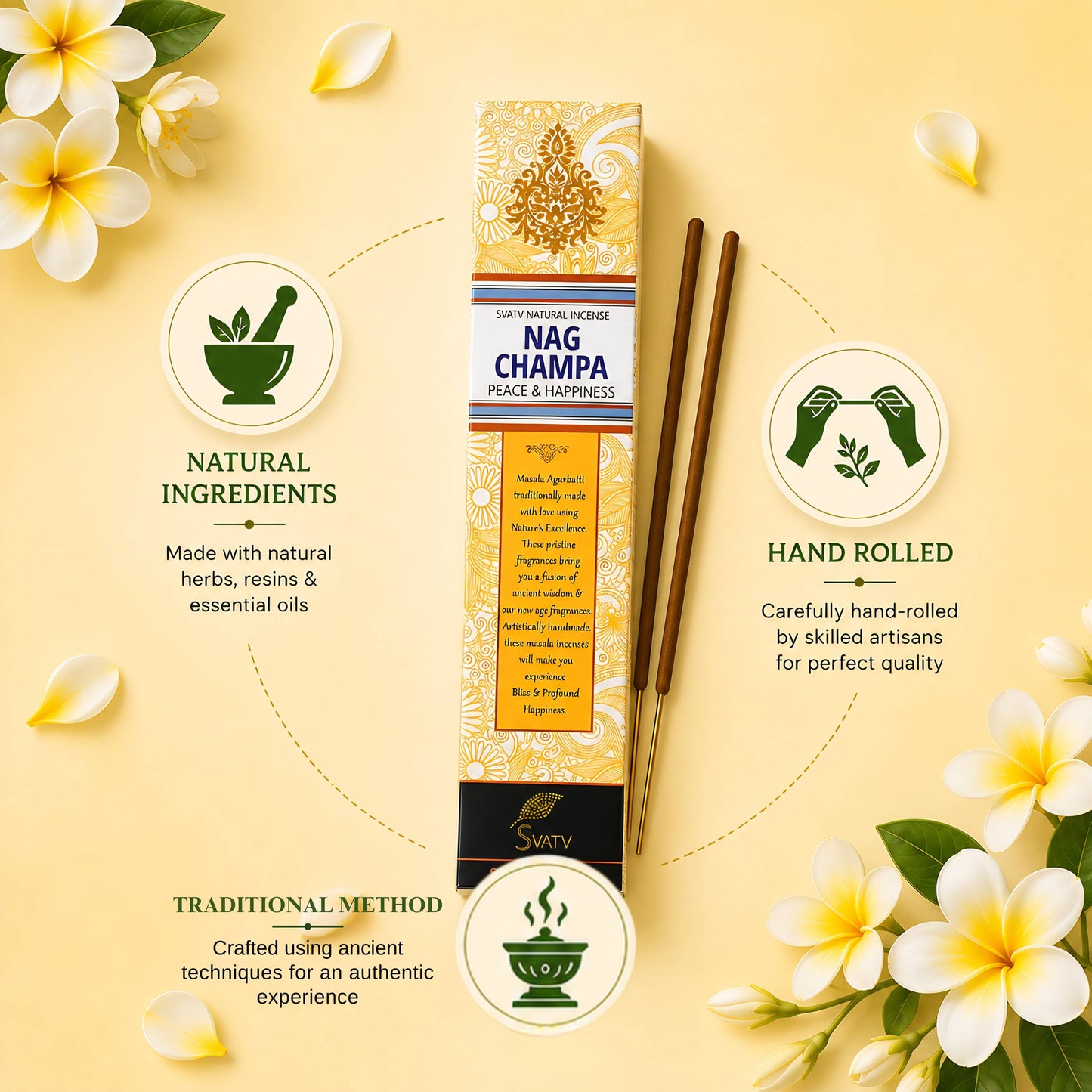 SVATV INCENSE STICK NAG CHAMPA 15GM (PACK OF 2)