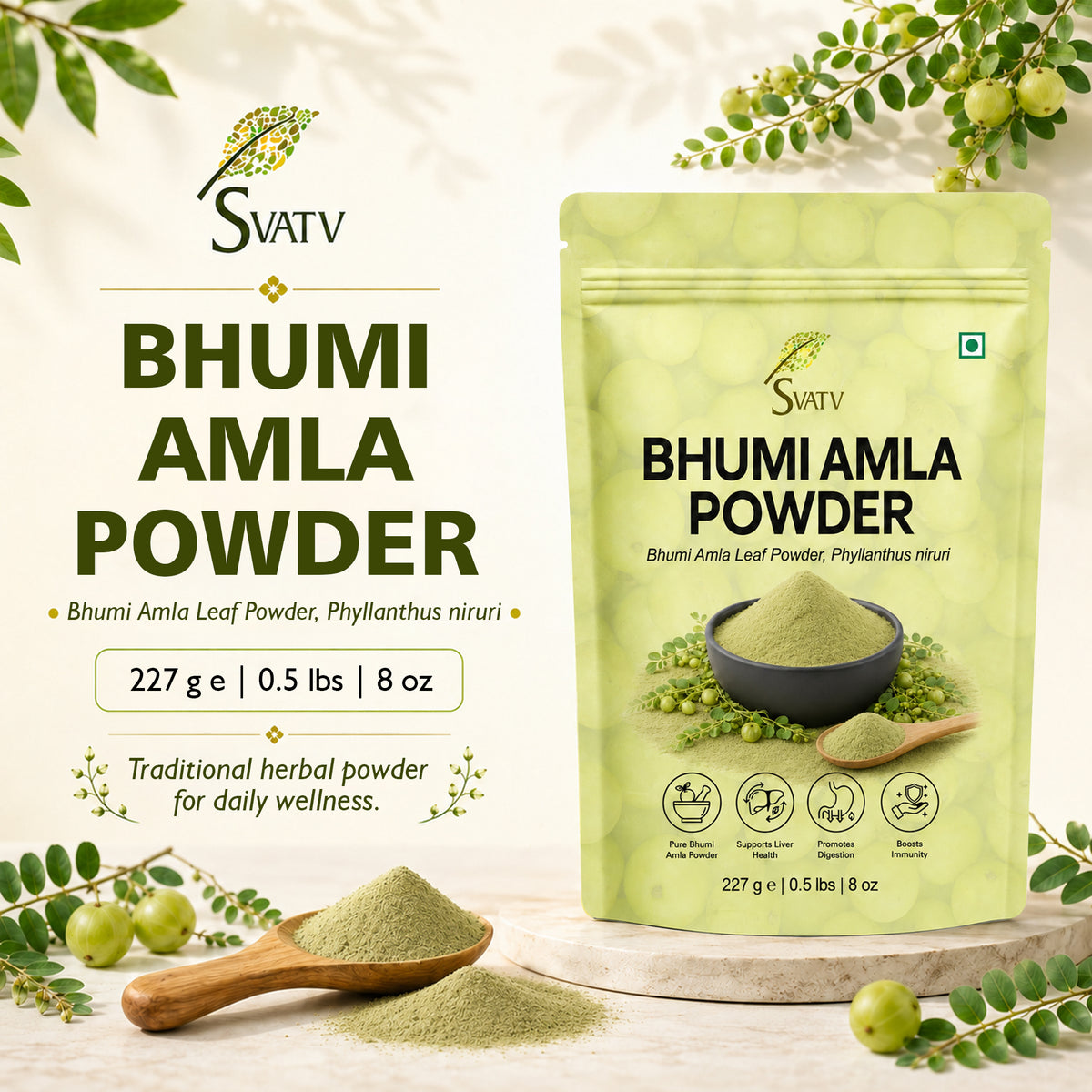 SVATV Bhumi Amla Powder - 227GM
