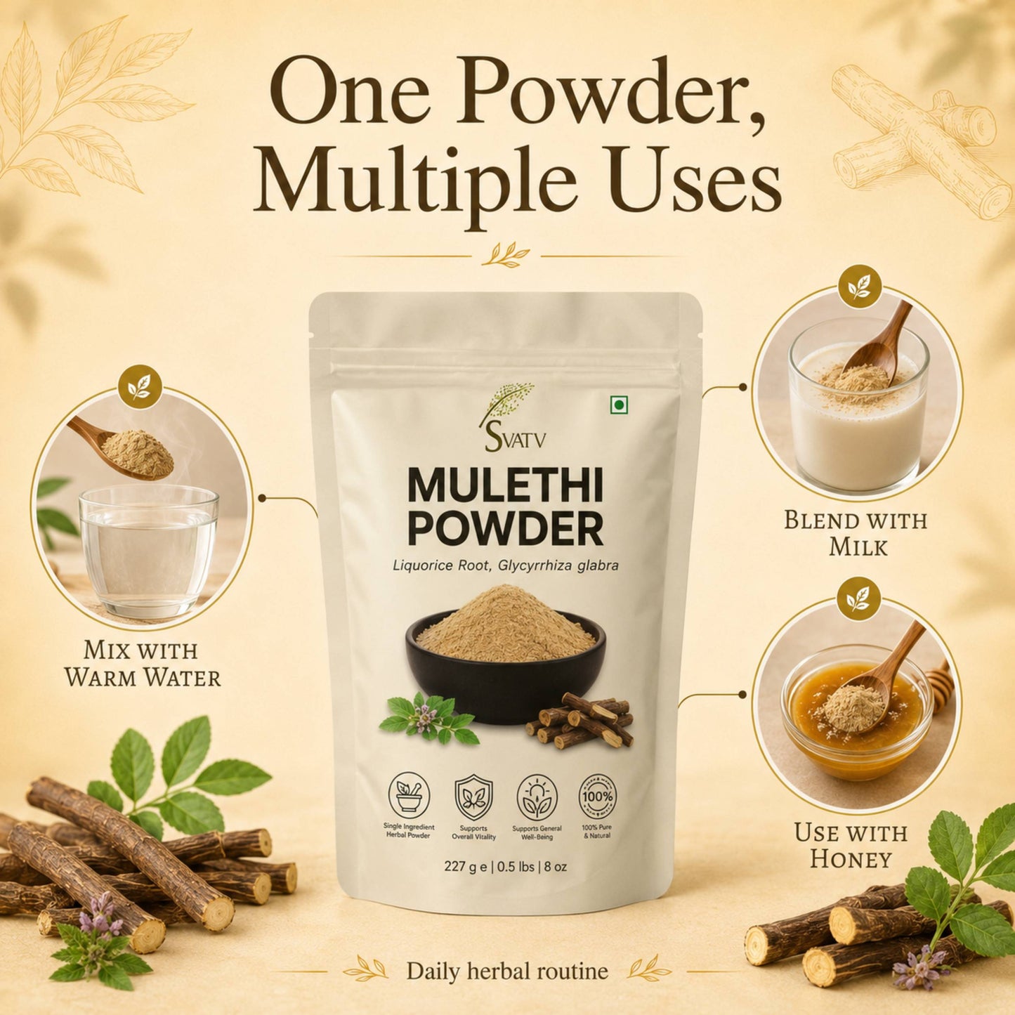 Svatv Mulethi Powder - 227GM