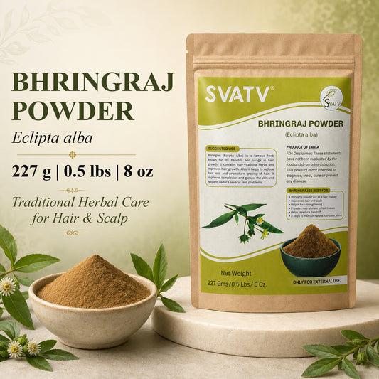 SVATV Natural Bhringraj Powder Hair Care 227gm (8_oZ)