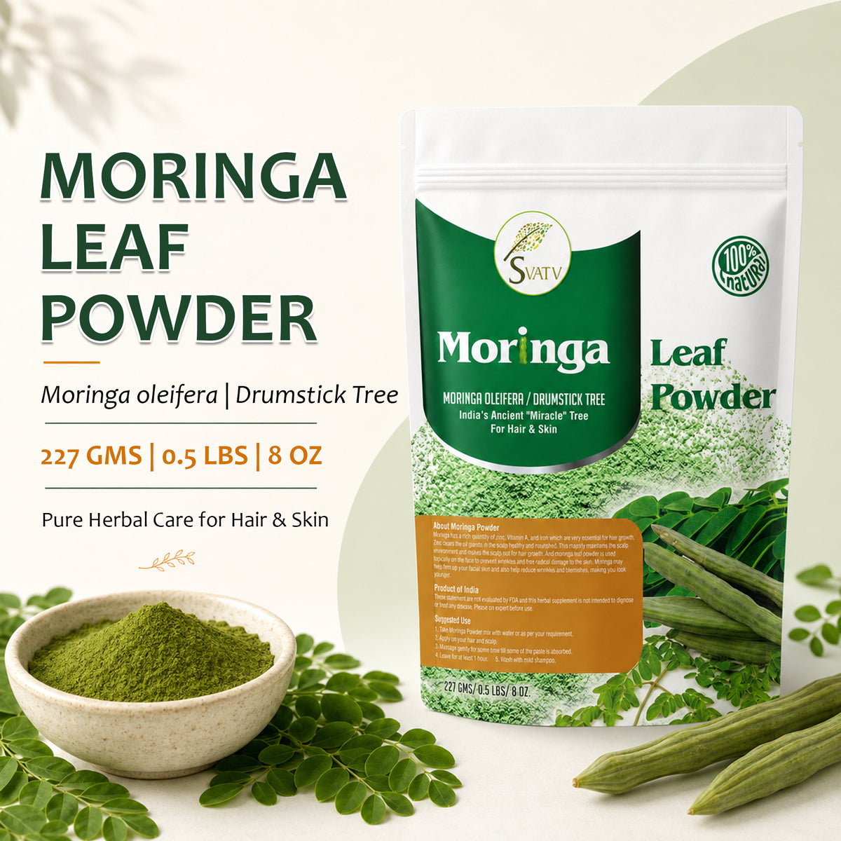 SVATV Moringa Powder 227gm