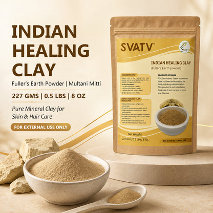 SVATV Multani Mitti Powder For Skin & Hair 227GM