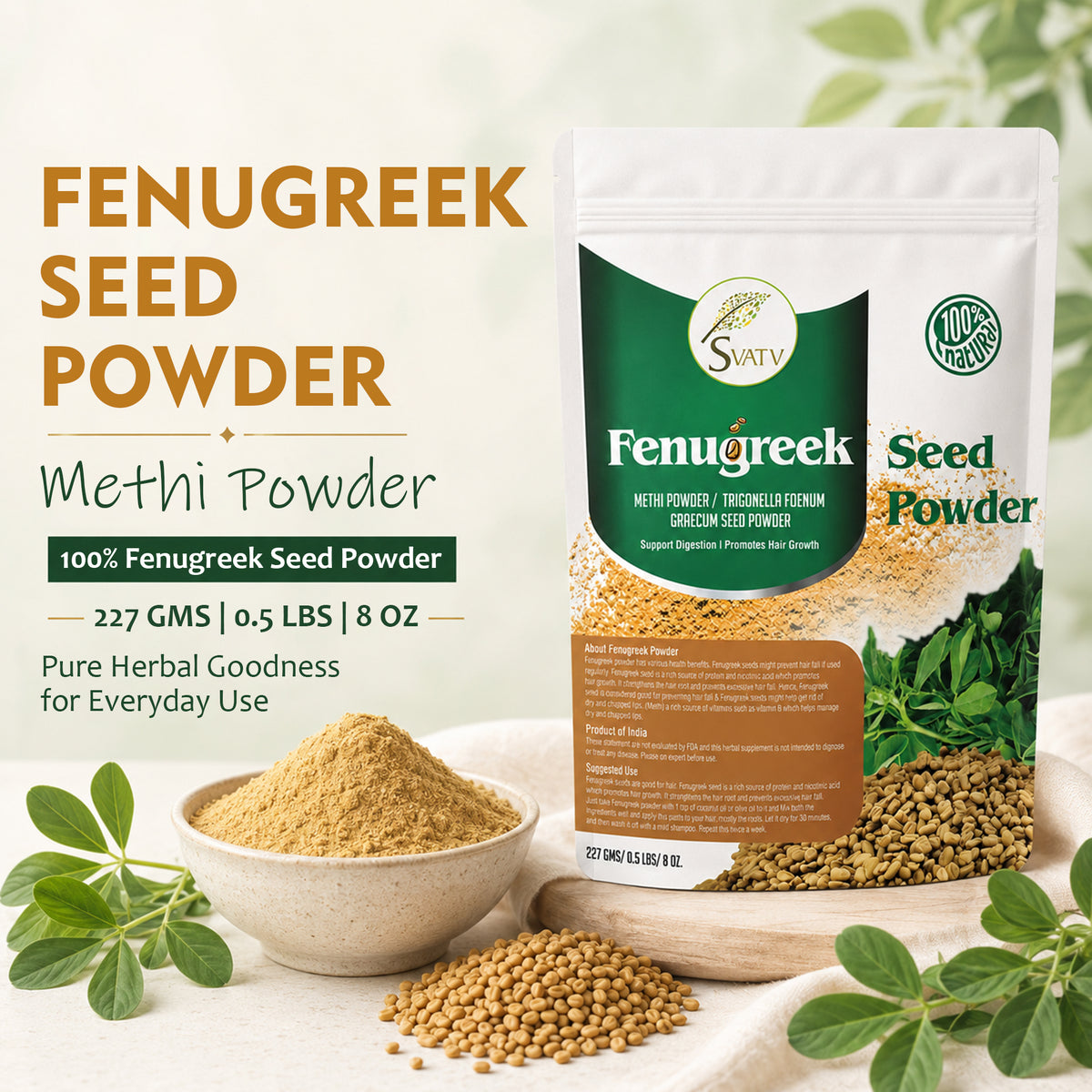 SVATV Fenugreek Powder 227gm (Methi)