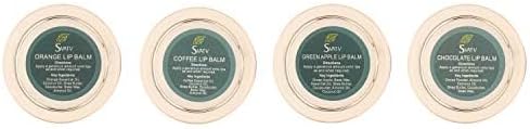 SVATV Lip Balms 4 Pack Assorted Chocolate, Coffee, Orange &amp; Green Apple 15gm