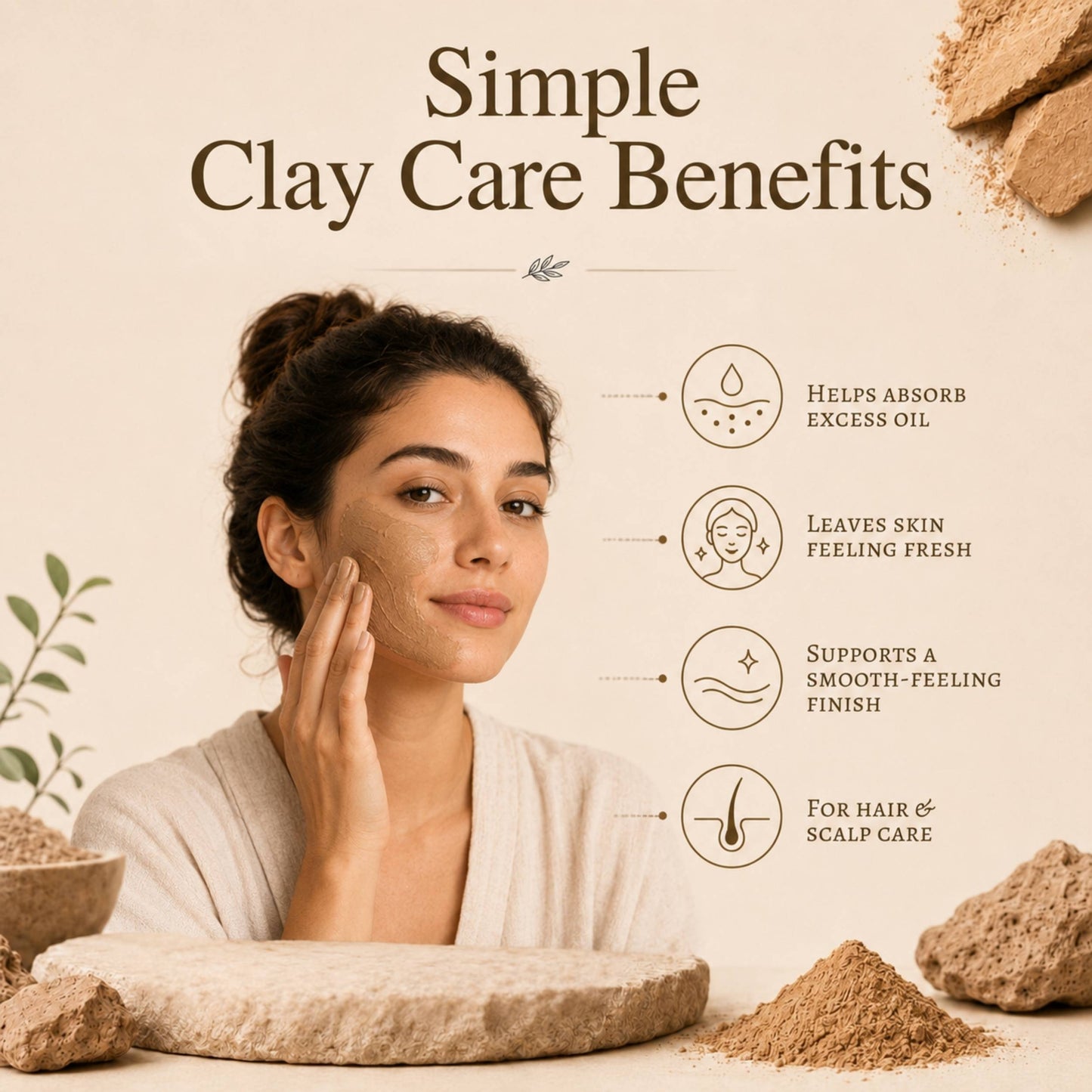 SVATV Rhassoul Clay powder | Ghassoul Clay | For Skin 227gm (8_oZ)