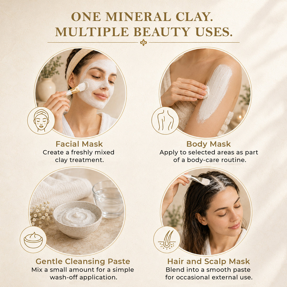 SVATV White Kaolin White Clay I Powder For Skin 227gm (8_oZ)