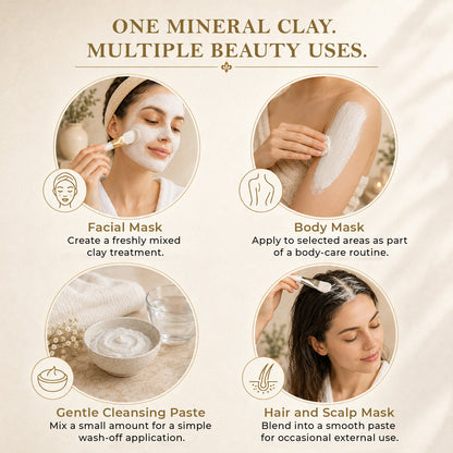 SVATV White Kaolin White Clay I Powder For Skin 227gm (8_oZ)