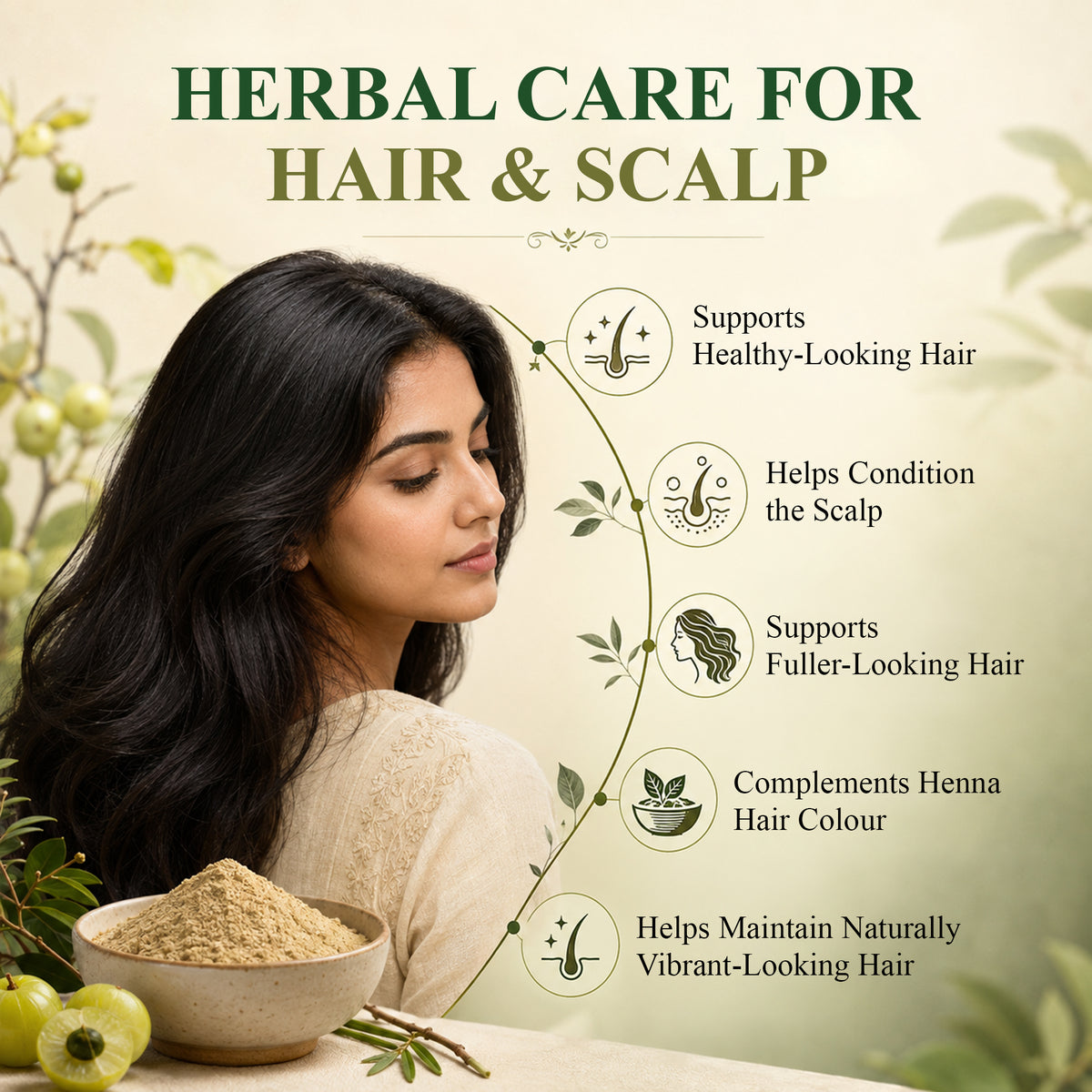 SVATV Amla Powder | Amalaki | Emblica Officinalis | For Hair 227gm (8_oZ)