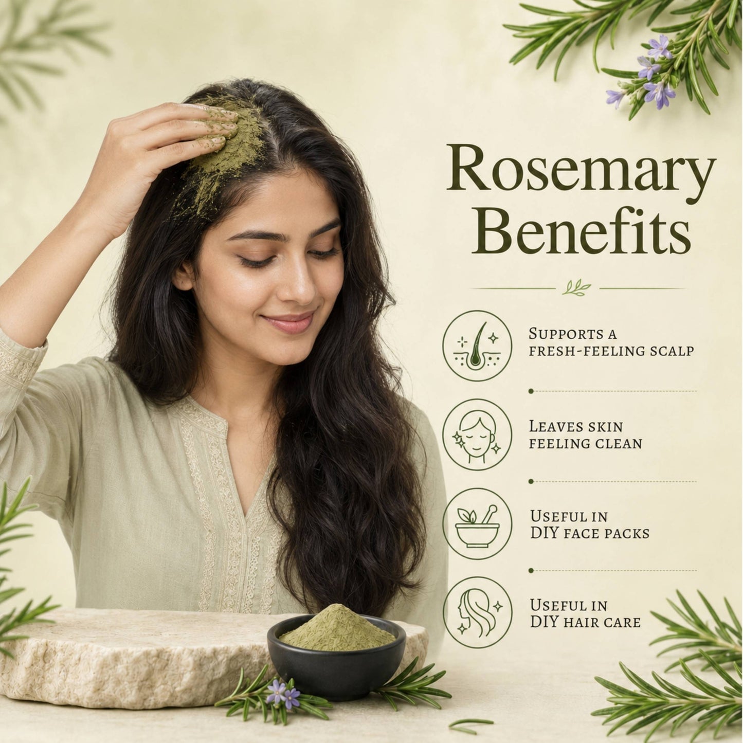 SVATV Rosemary Leaves Powder | 227gm (8_oZ)