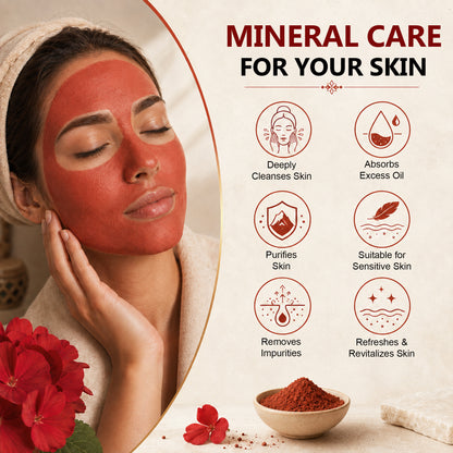 SVATV Red Moroccon Clay Powder - 227GM