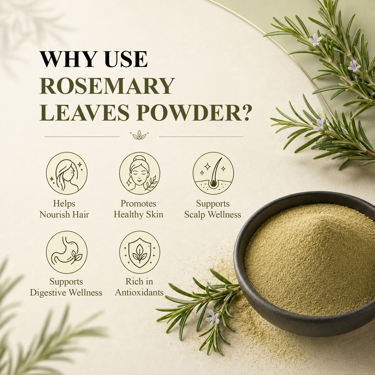 SVATV Rosemary Leaves Powder | 227gm (8_oZ)