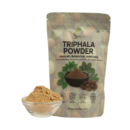 SVATV Triphala Powder 227g Formula of Amla, Haritaki & Bibhitaki – 8 Oz
