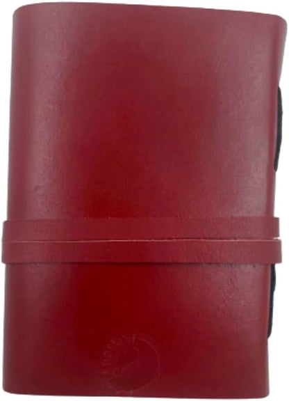 OVERDOSE Deckle Red with Key Leather Journals 5/7