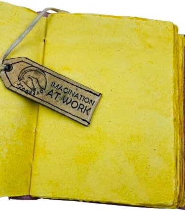 OVERDOSE Deckle Green Leather Tree Journal 5/7