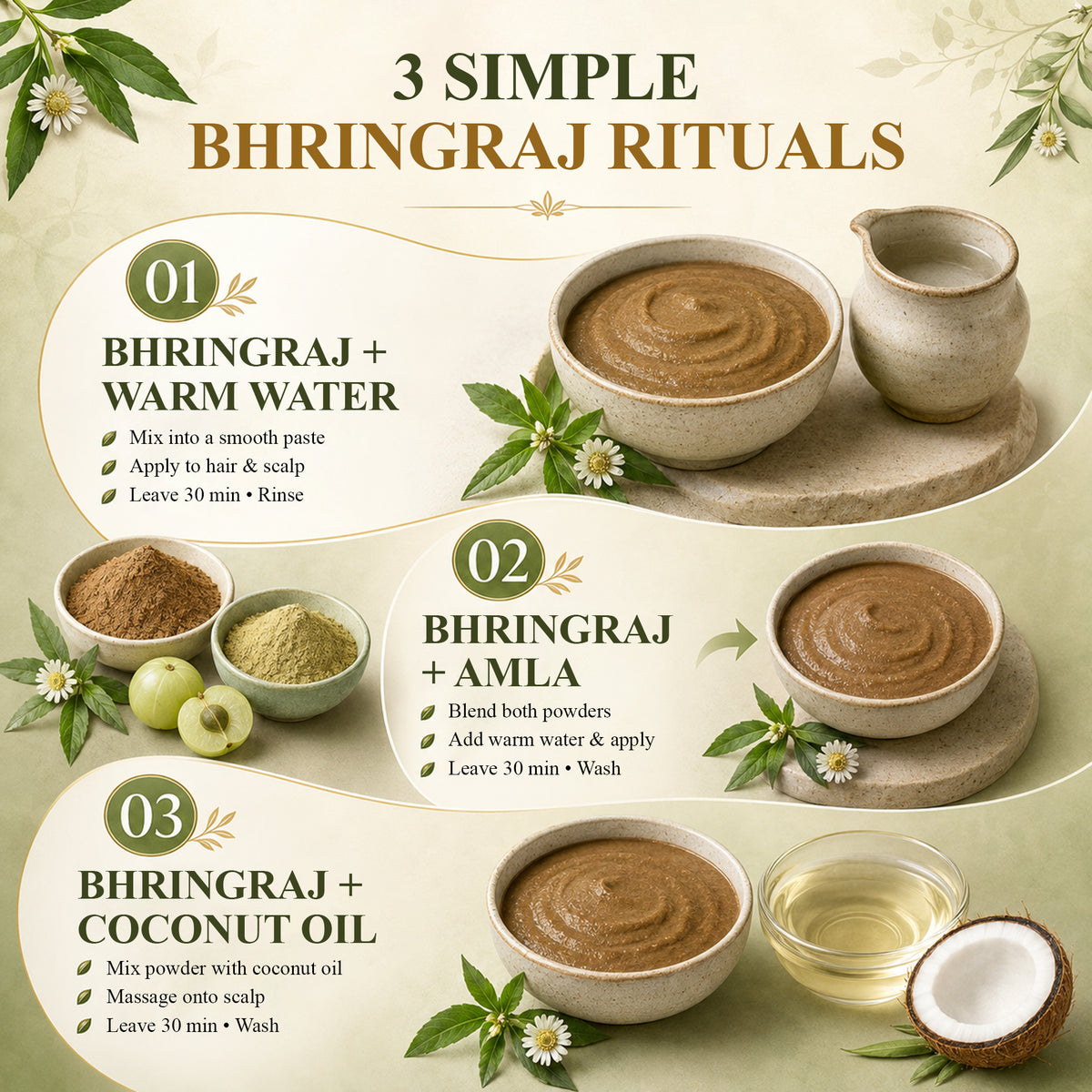 SVATV Natural Bhringraj Powder Hair Care 227gm (8_oZ)