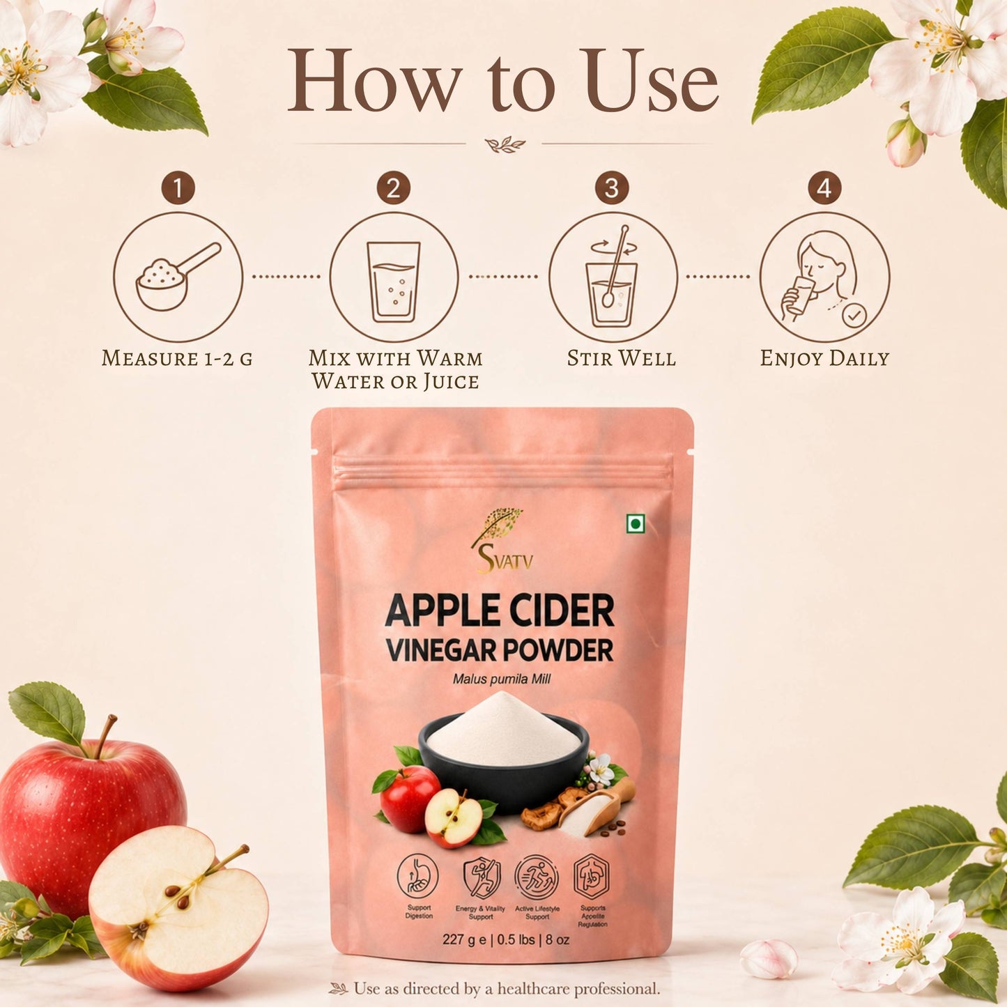 SVATV APPLE CIDER VINEGAR POWDER - 227g