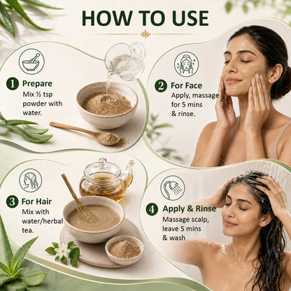 SVATV Aloevera Powder For Skin Care 227gm (8_oZ)