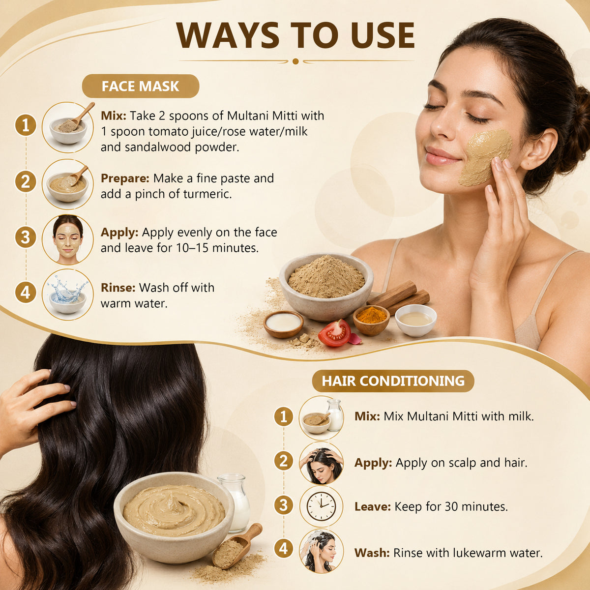 SVATV Multani Mitti Powder For Skin & Hair 227GM