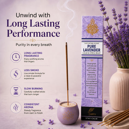 SVATV Incense Stick Lavendor 15gm (PACK OF 12)