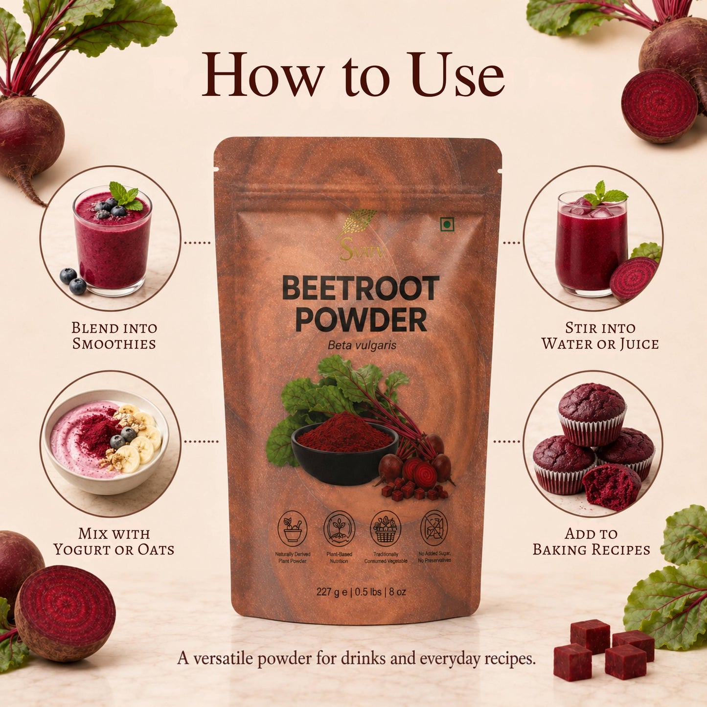 Svatv Beetroot Powder - 227GM